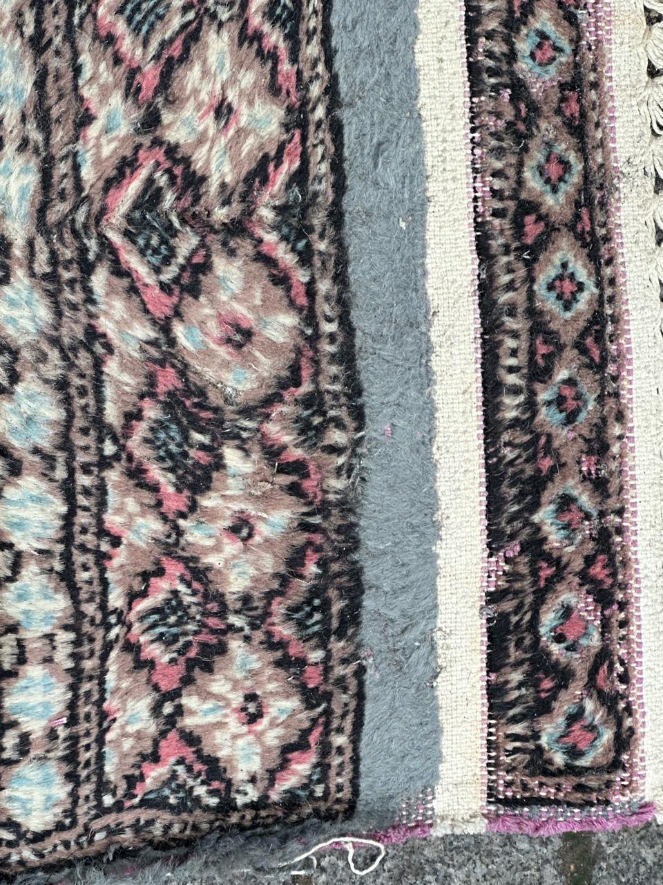 Bobyrug’s vintage Pakistani Turkmen style rug  For Sale 3