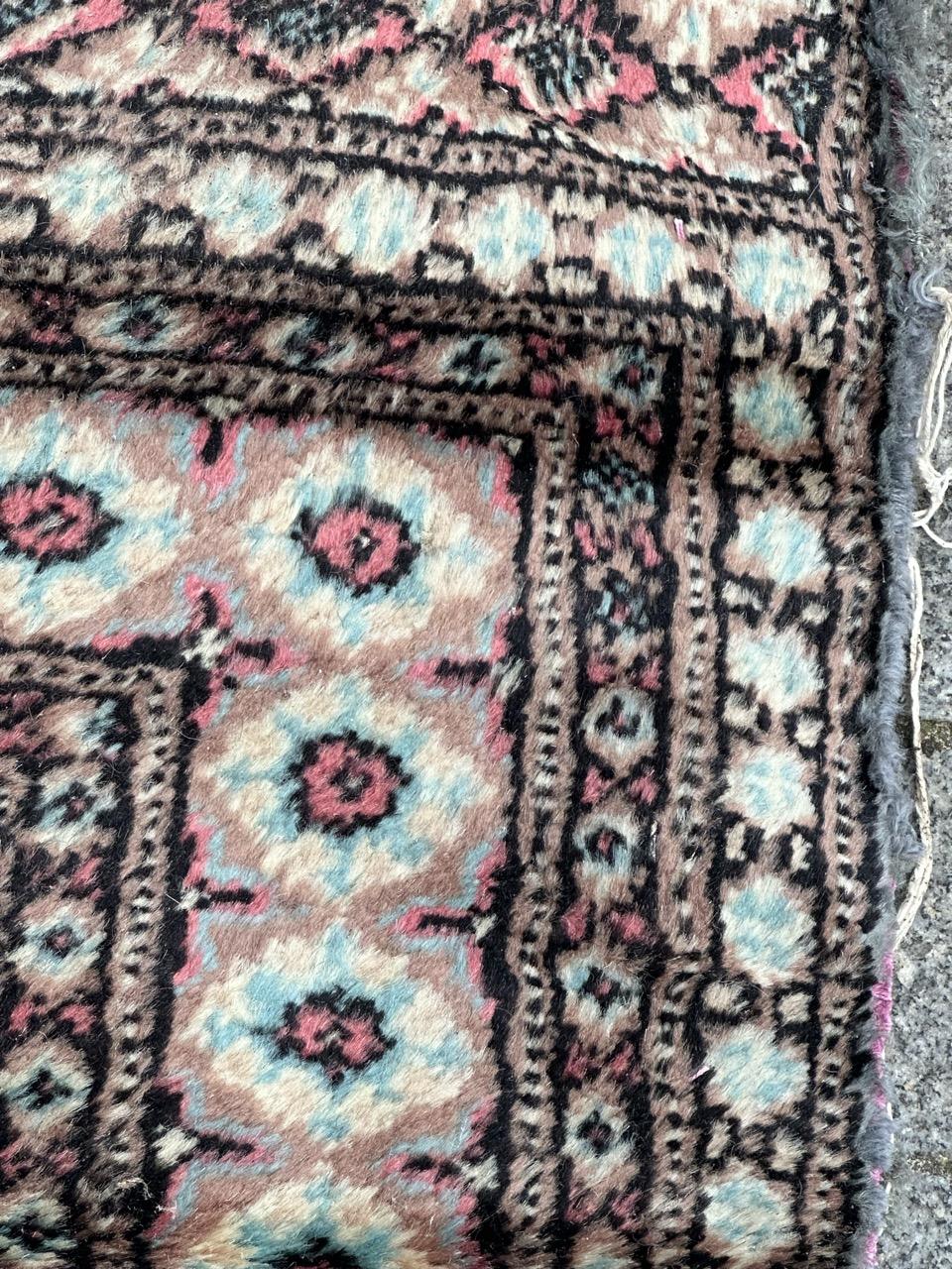Bobyrug’s vintage Pakistani Turkmen style rug  For Sale 4