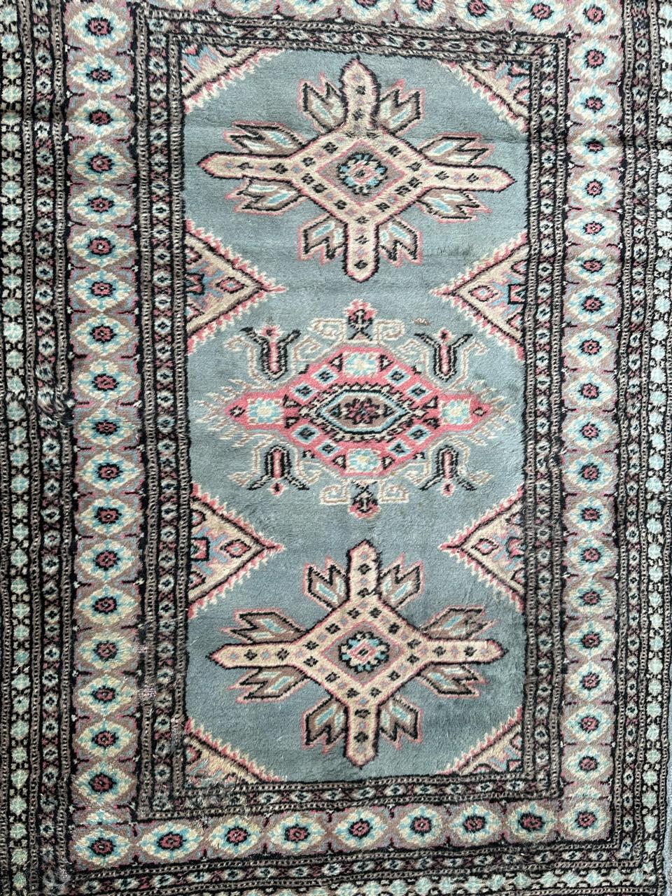 Bobyrug’s vintage Pakistani Turkmen style rug  For Sale 6