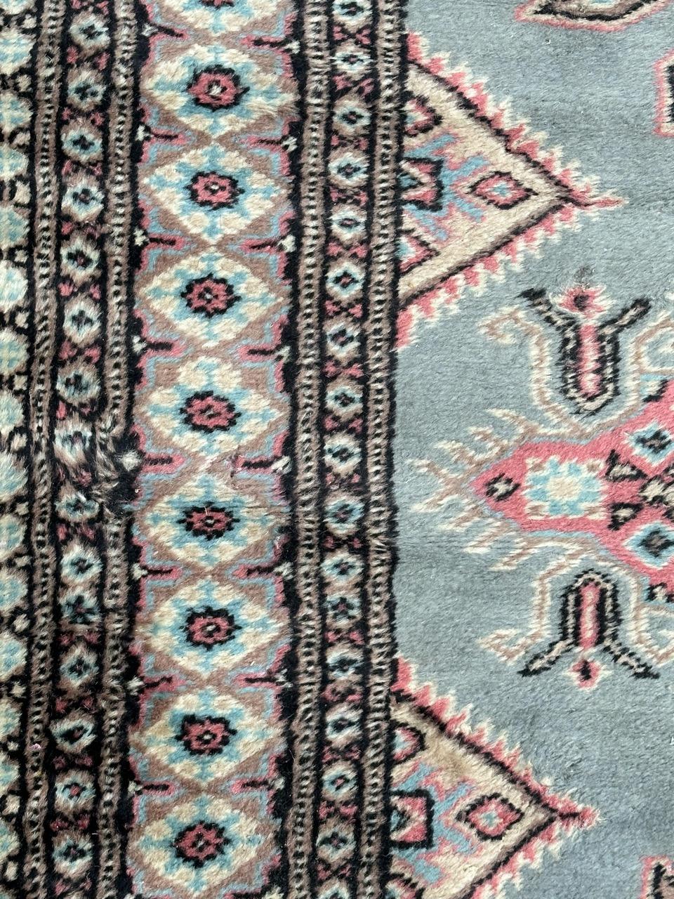 Late 20th Century Bobyrug’s vintage Pakistani Turkmen style rug  For Sale