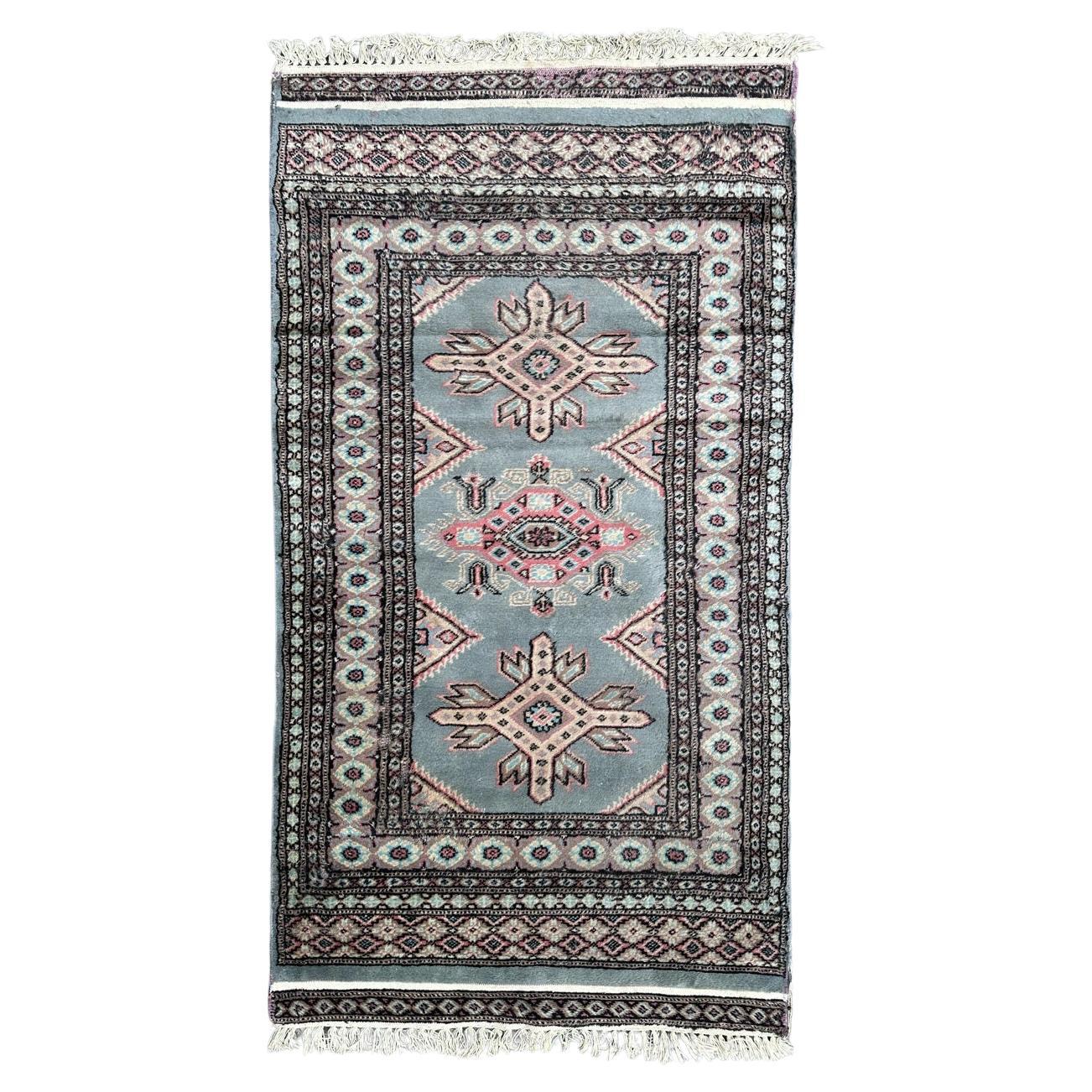 Bobyrug’s vintage Pakistani Turkmen style rug  For Sale