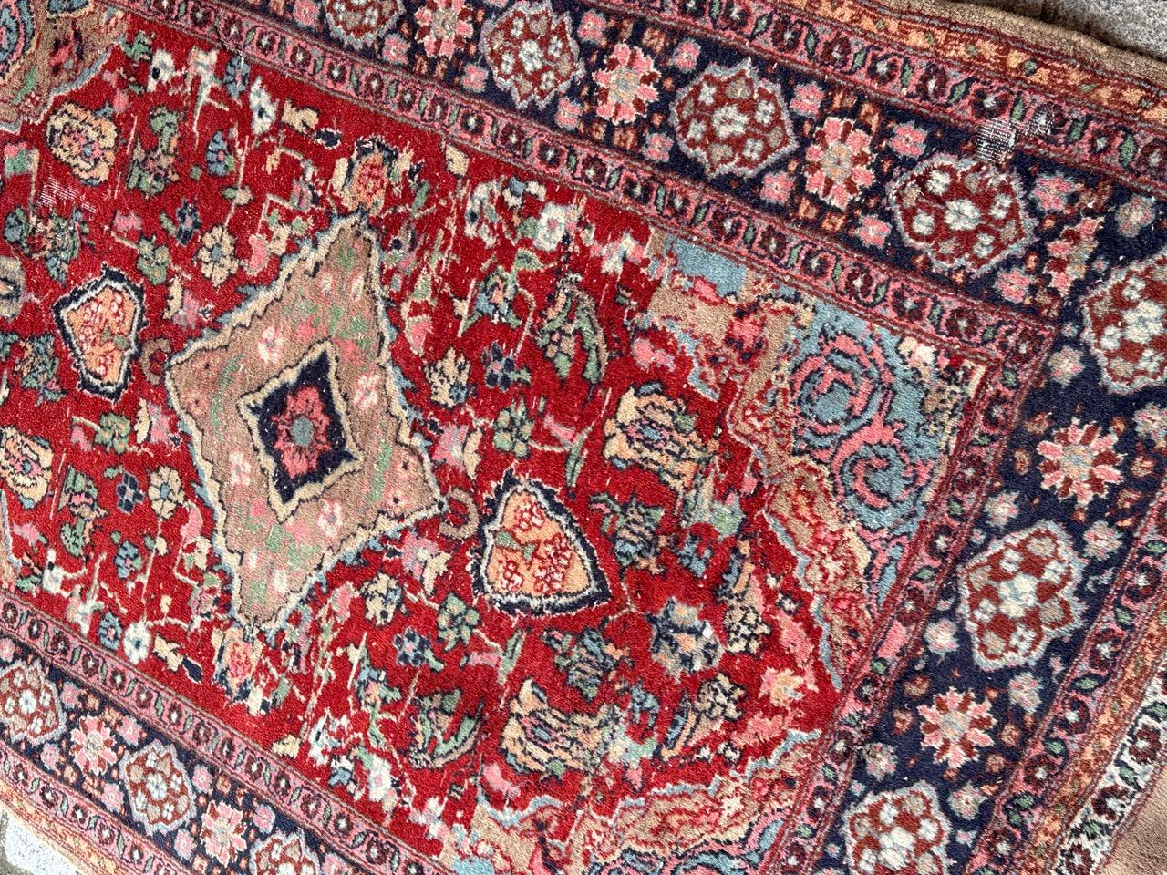 Bobyrug’s vintage Punjab rug  For Sale 4
