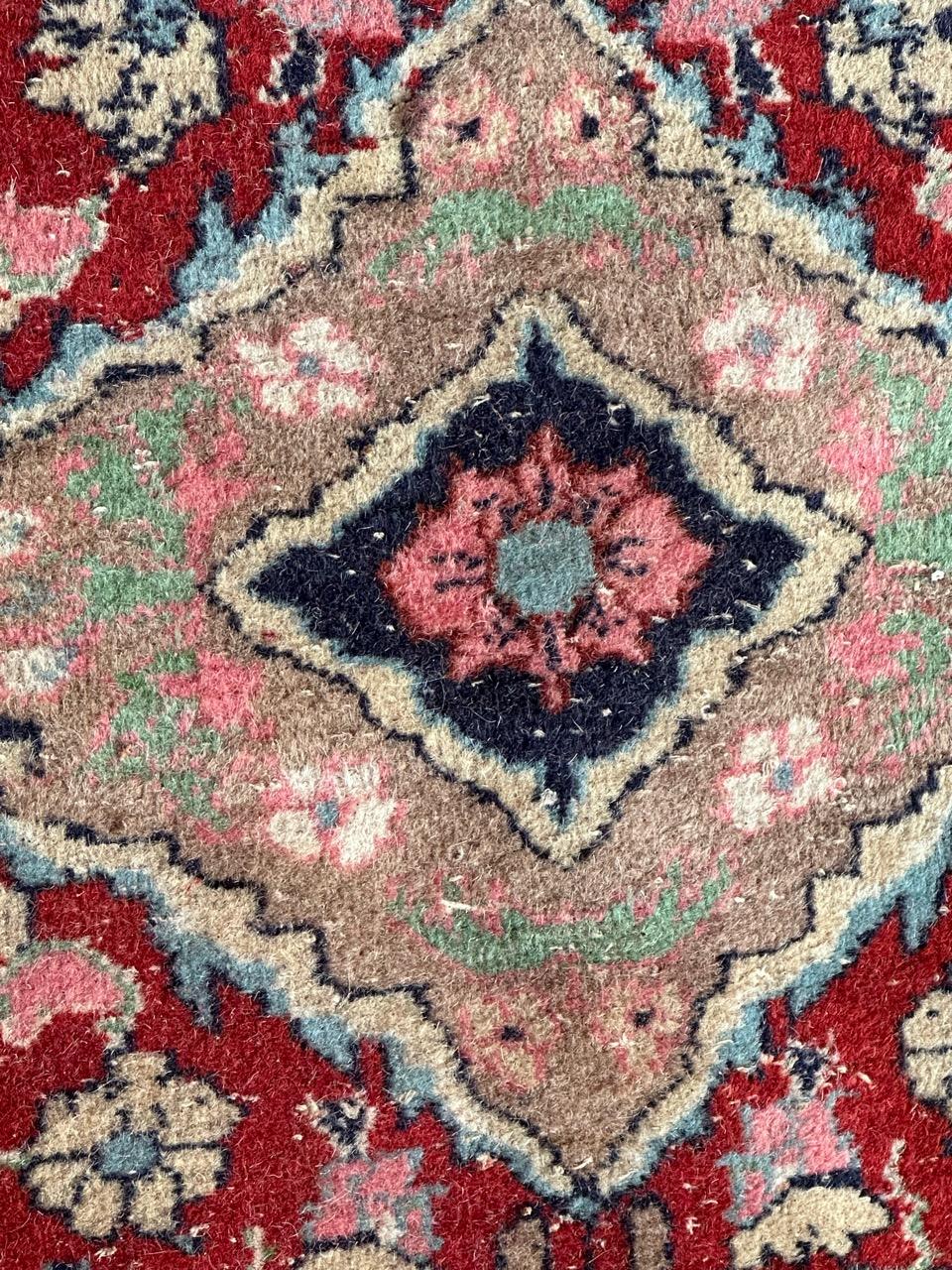 Late 20th Century Bobyrug’s vintage Punjab rug  For Sale