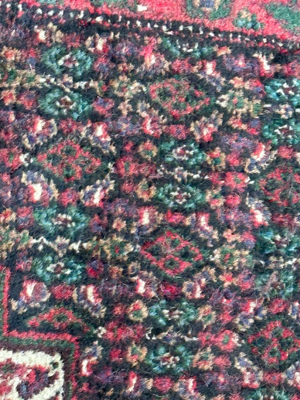 Bobyrugs kleiner kurdischer Seneh-Teppich im Vintage-Stil im Angebot 2