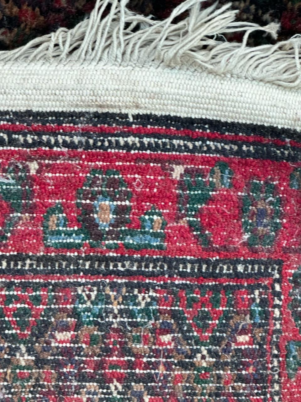 Bobyrugs kleiner kurdischer Seneh-Teppich im Vintage-Stil im Angebot 5