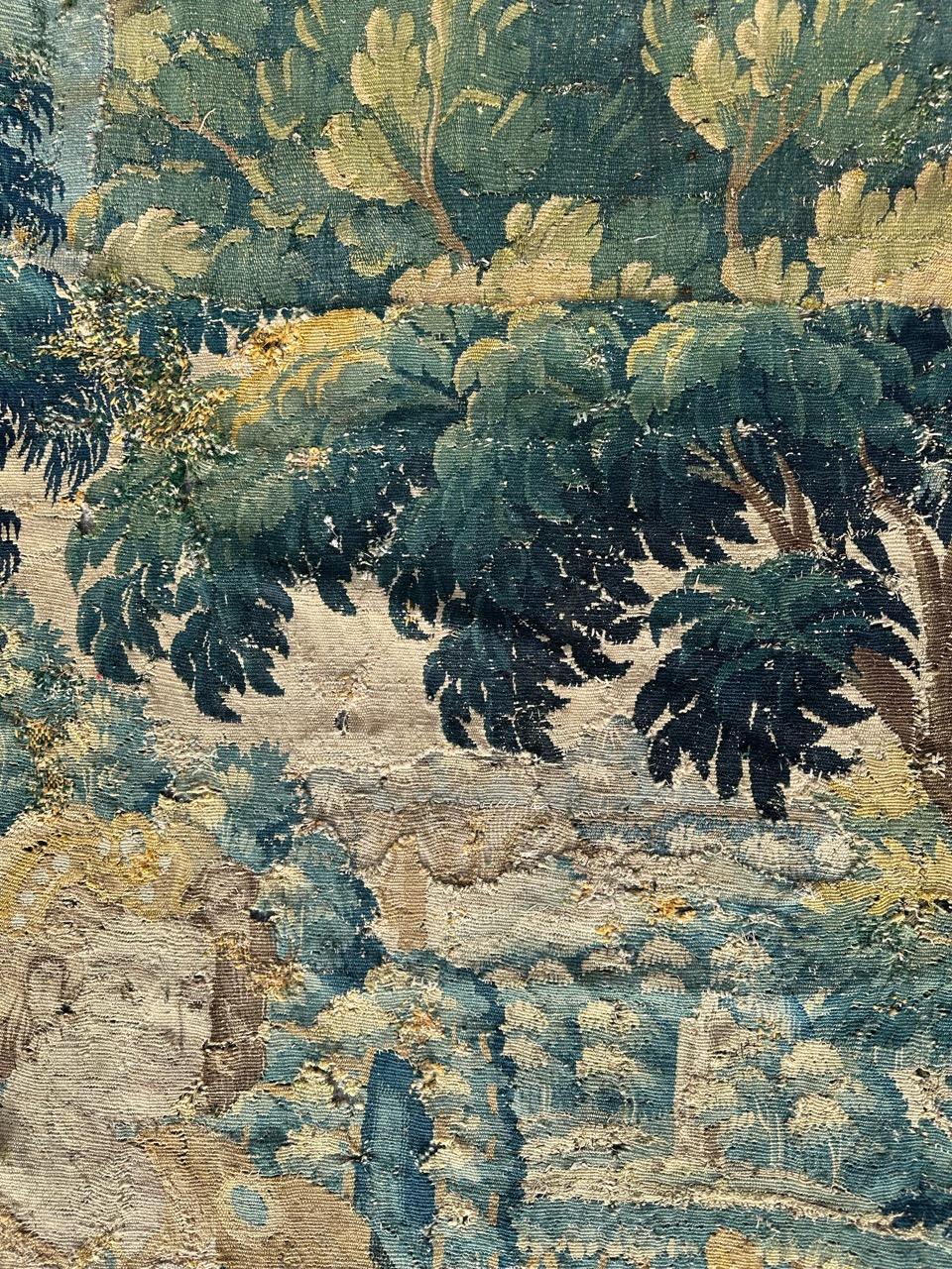 Bobyrugs wunderschöner antiker französischer Aubusson-Wandteppich aus dem 16.  im Angebot 3