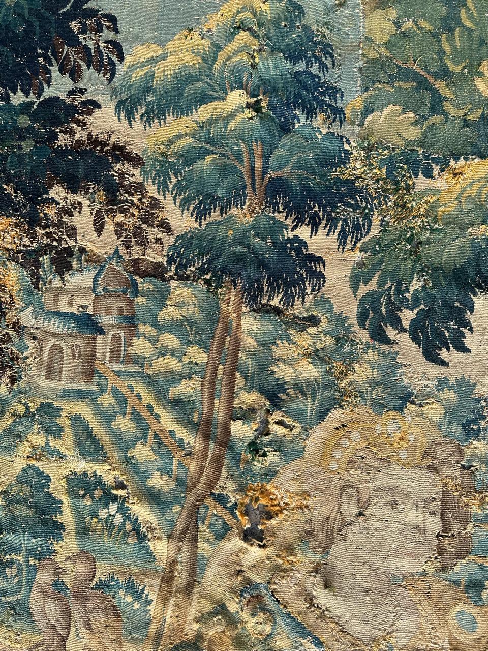 Bobyrugs wunderschöner antiker französischer Aubusson-Wandteppich aus dem 16.  im Angebot 4