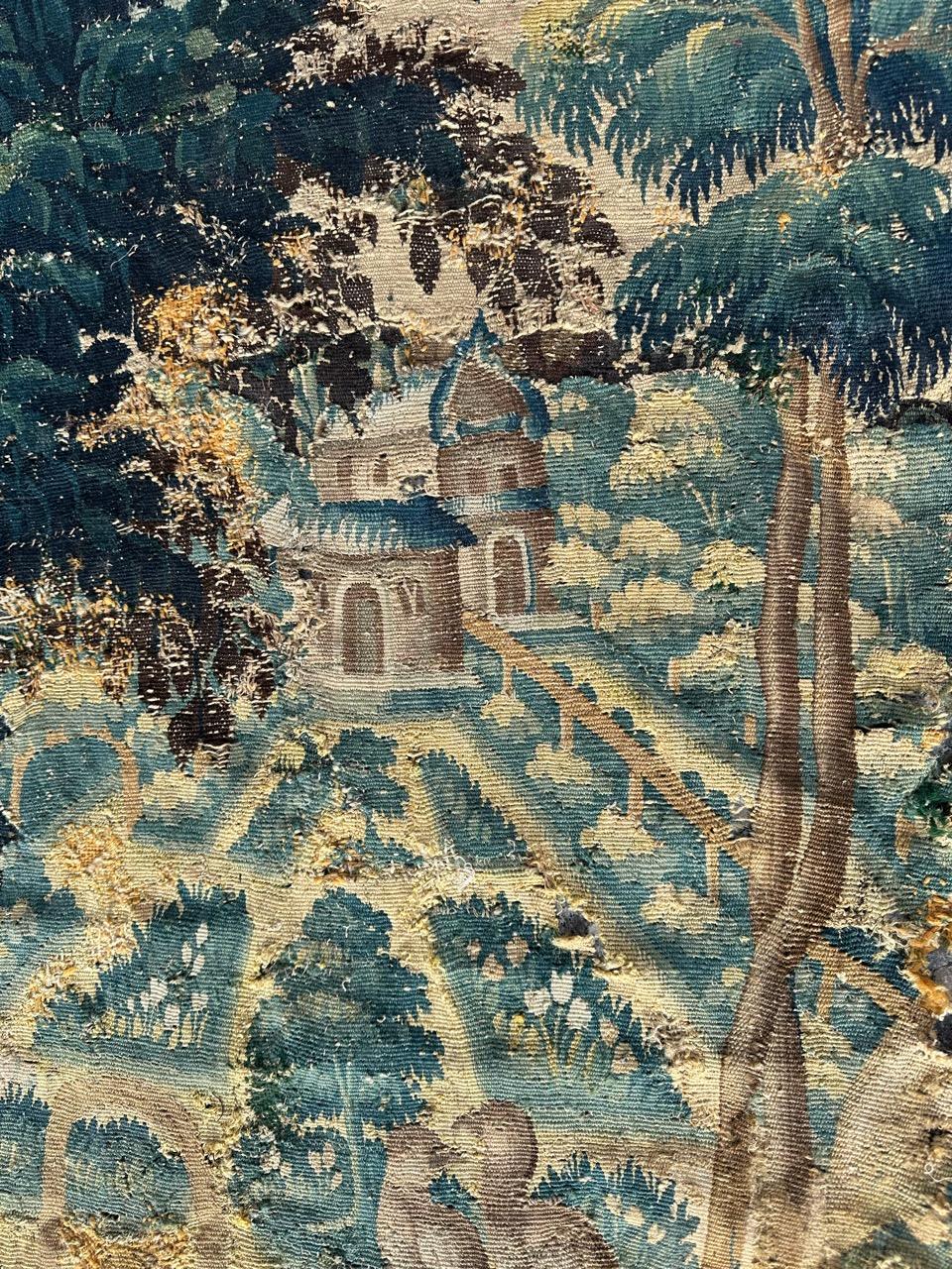 Bobyrugs wunderschöner antiker französischer Aubusson-Wandteppich aus dem 16.  im Angebot 5