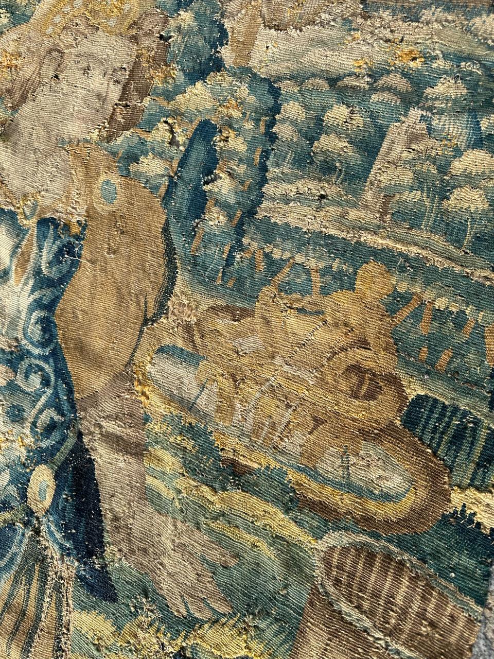 Bobyrugs wunderschöner antiker französischer Aubusson-Wandteppich aus dem 16.  im Angebot 11