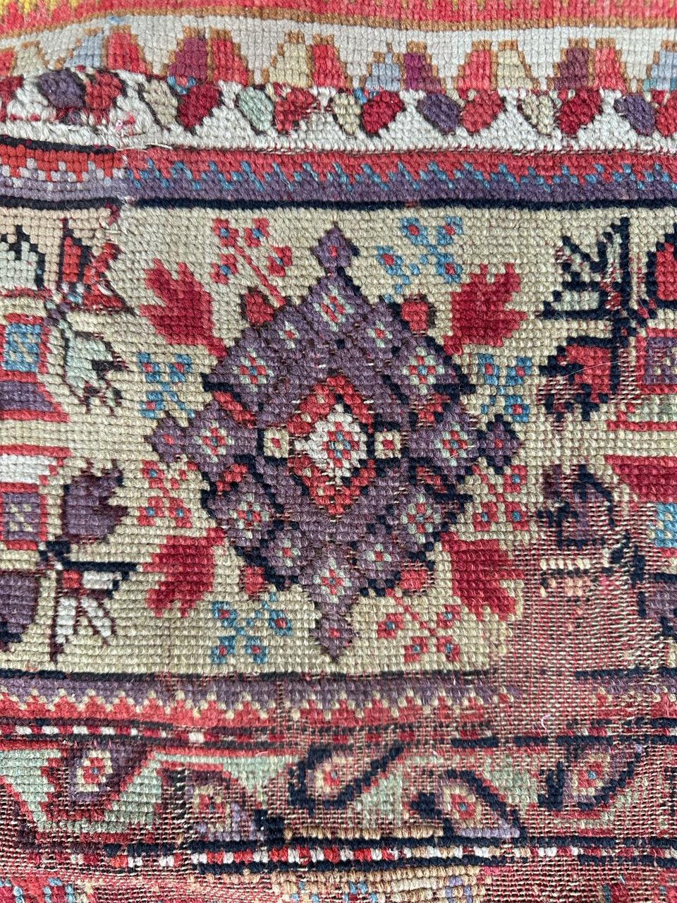 Bobyrug’s wonderful antique collectible Turkish rug  For Sale 8