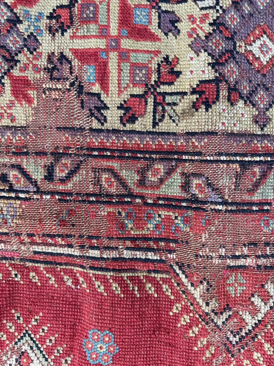 Bobyrug’s wonderful antique collectible Turkish rug  For Sale 9