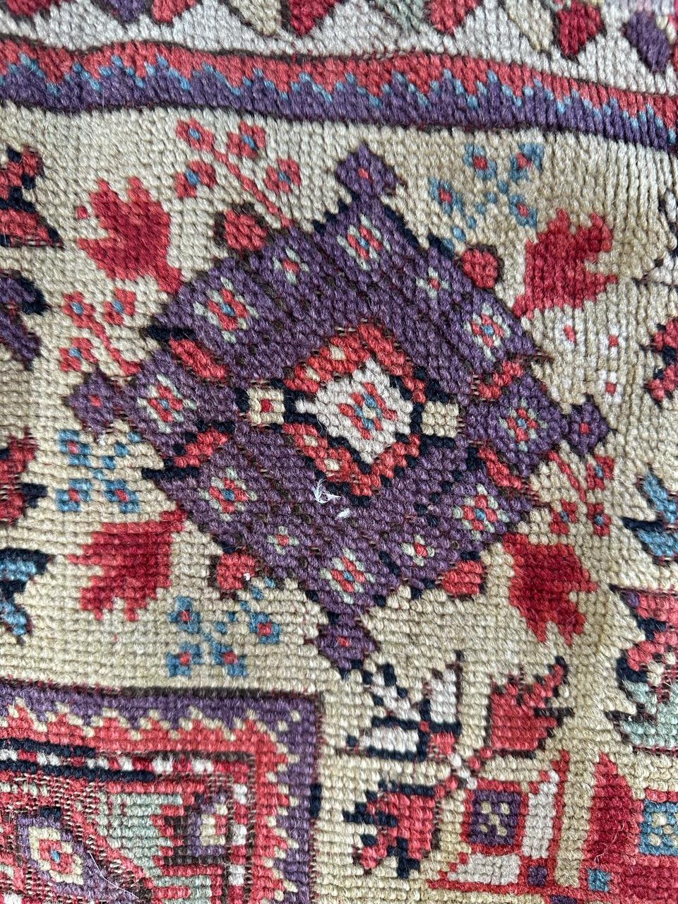 Bobyrug’s wonderful antique collectible Turkish rug  For Sale 11