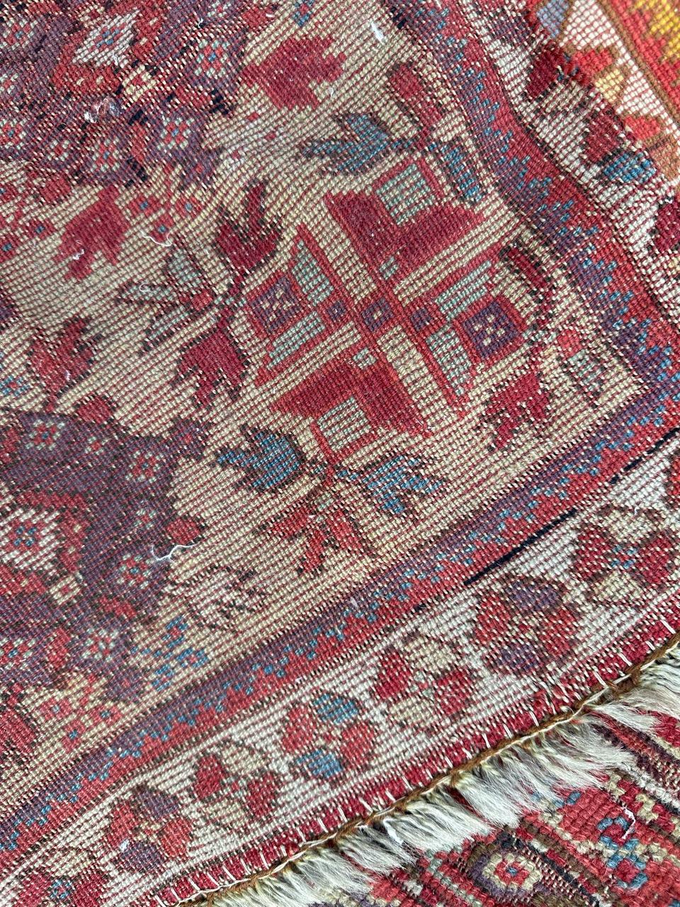 Bobyrug’s wonderful antique collectible Turkish rug  For Sale 13