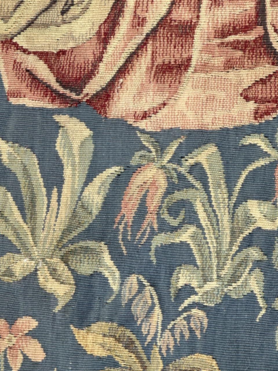 Bobyrug's Wonderful antique Französisch Aubusson Tapestry Museum mittelalterlichen Design im Angebot 2