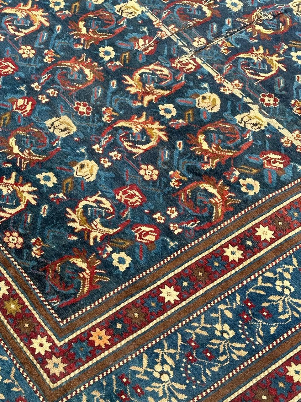 Bobyrug’s wonderful antique rare Caucasian Karabagh rug For Sale 3