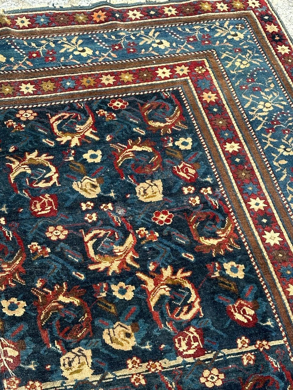 Bobyrug’s wonderful antique rare Caucasian Karabagh rug For Sale 7