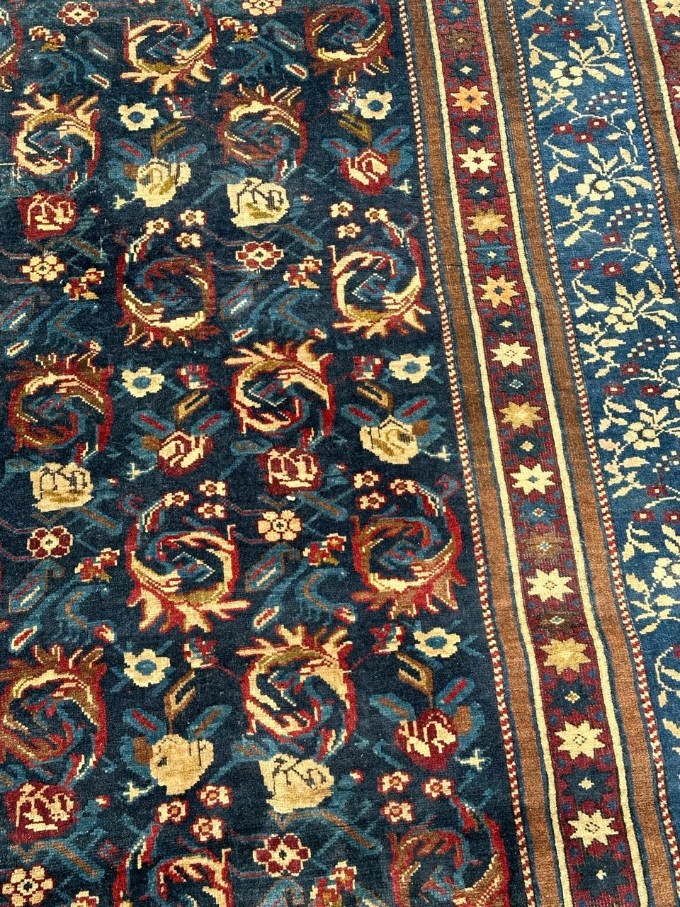Bobyrug’s wonderful antique rare Caucasian Karabagh rug For Sale 10