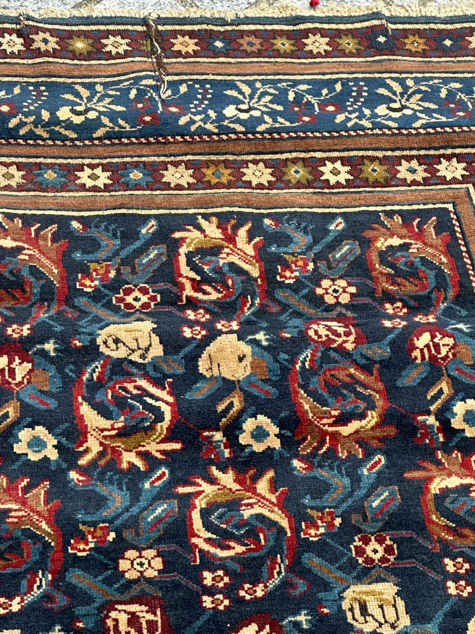 Bobyrug’s wonderful antique rare Caucasian Karabagh rug For Sale 1