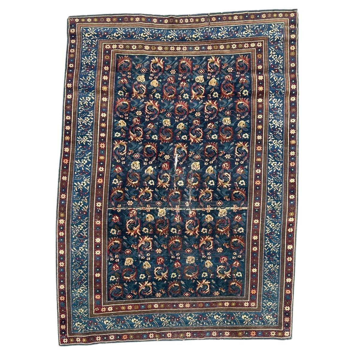 Bobyrug’s wonderful antique rare Caucasian Karabagh rug For Sale