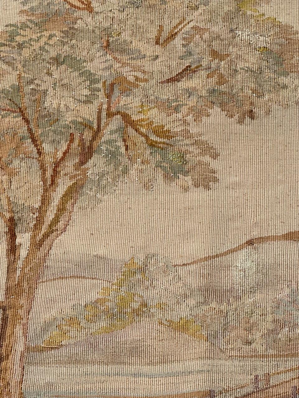Bobyrug’s Wonderful Fine Antique French Aubusson Tapestry 5