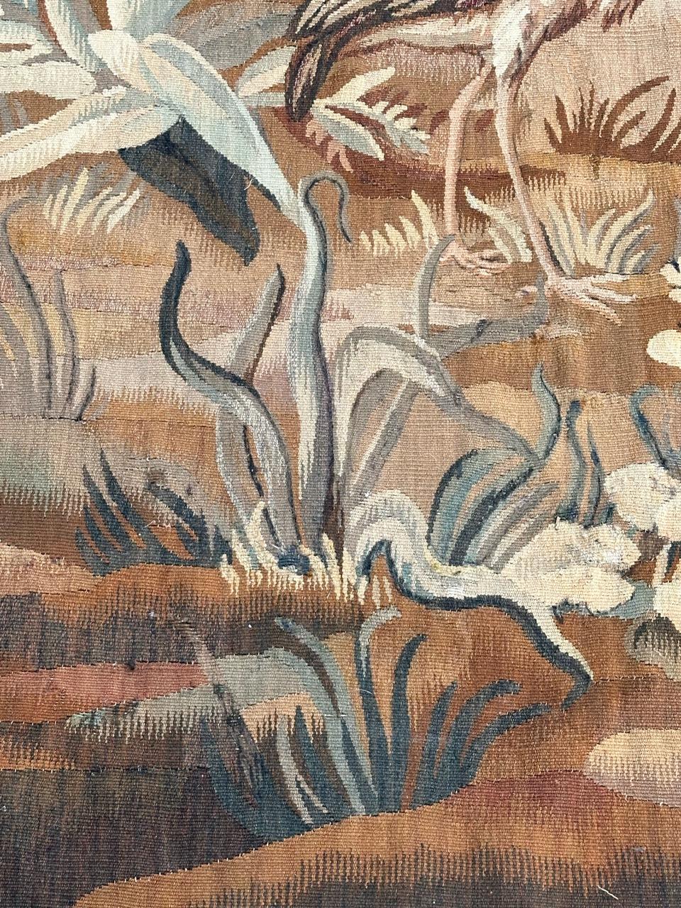 Bobyrug's Wonderful Fine Antique French Aubusson Tapestry (Tapisserie d'Aubusson française ancienne) en vente 6