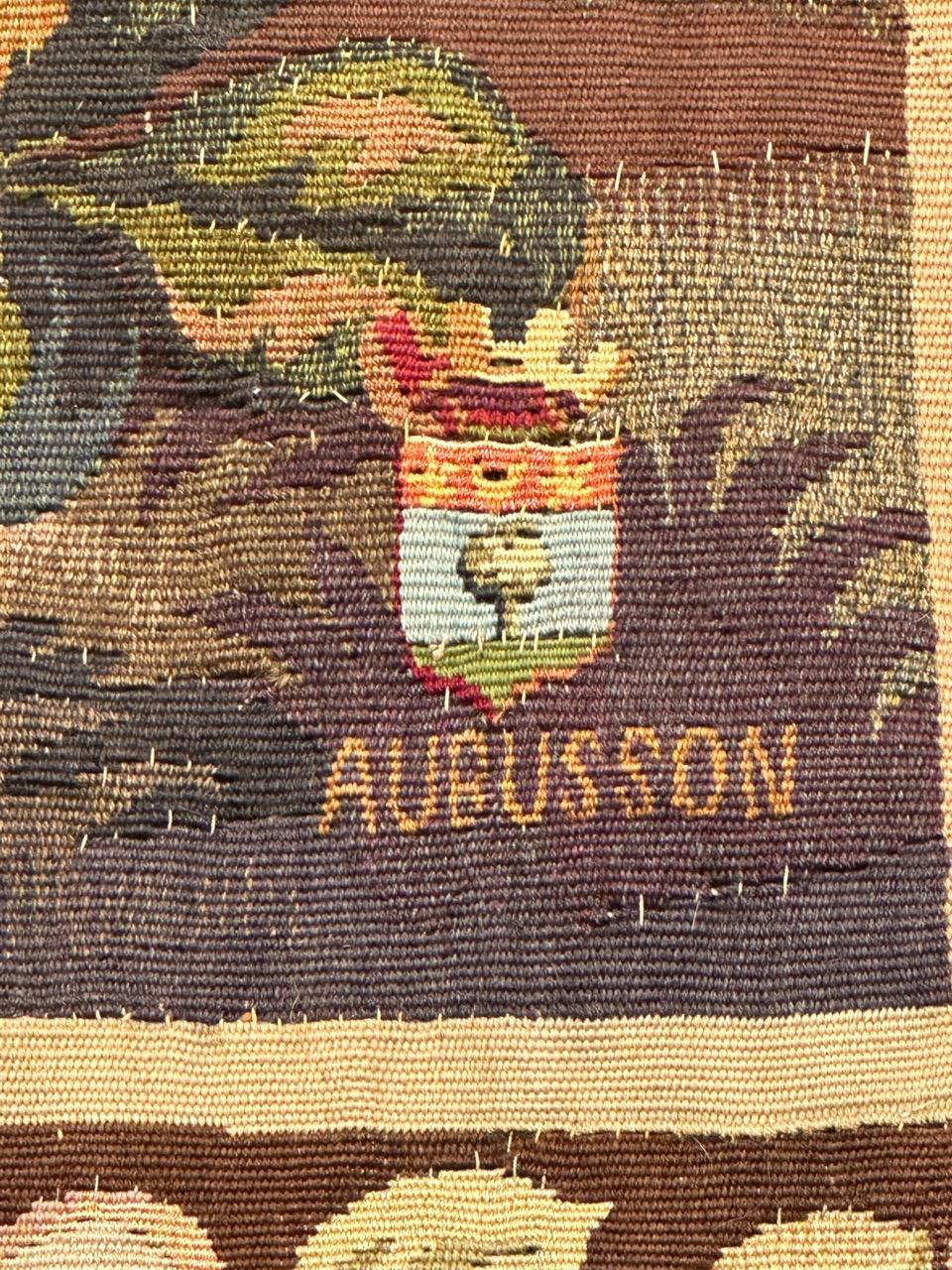 Bobyrug’s Wonderful Fine Antique French Aubusson Tapestry 9