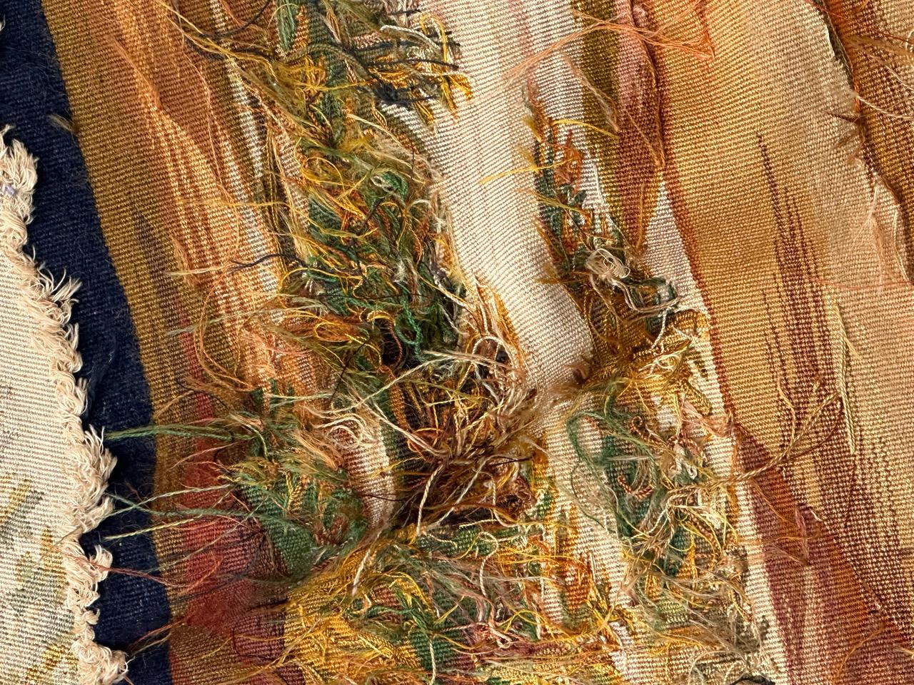 Bobyrug's Wonderful Fine Antique French Aubusson Tapestry (Tapisserie d'Aubusson française ancienne) en vente 9