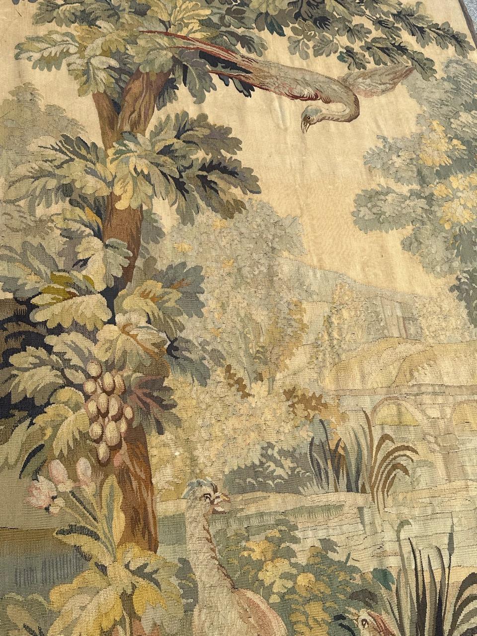 20th Century Bobyrug’s Wonderful Fine Antique French Aubusson Tapestry
