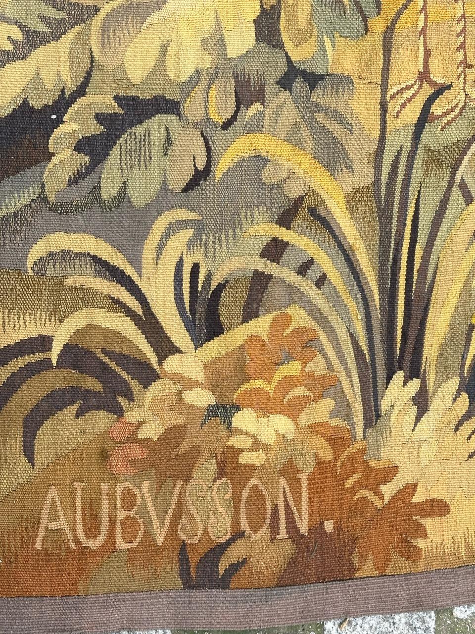 Wool Bobyrug’s Wonderful Fine Antique French Aubusson Tapestry