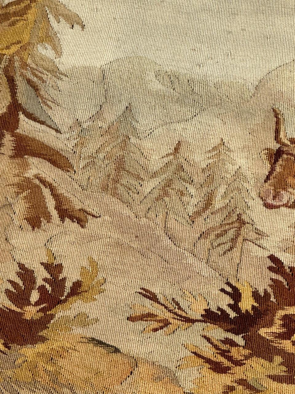 Début du 20ème siècle Bobyrug's Wonderful Fine Antique French Aubusson Tapestry (Tapisserie d'Aubusson française ancienne) en vente
