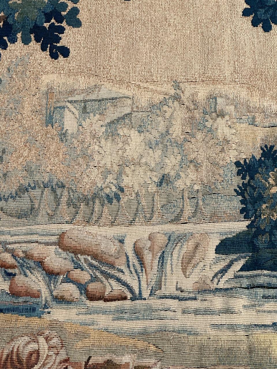 Bobyrug's Wonderful Fine Antique Französisch Aubusson Wandteppich im Angebot 2