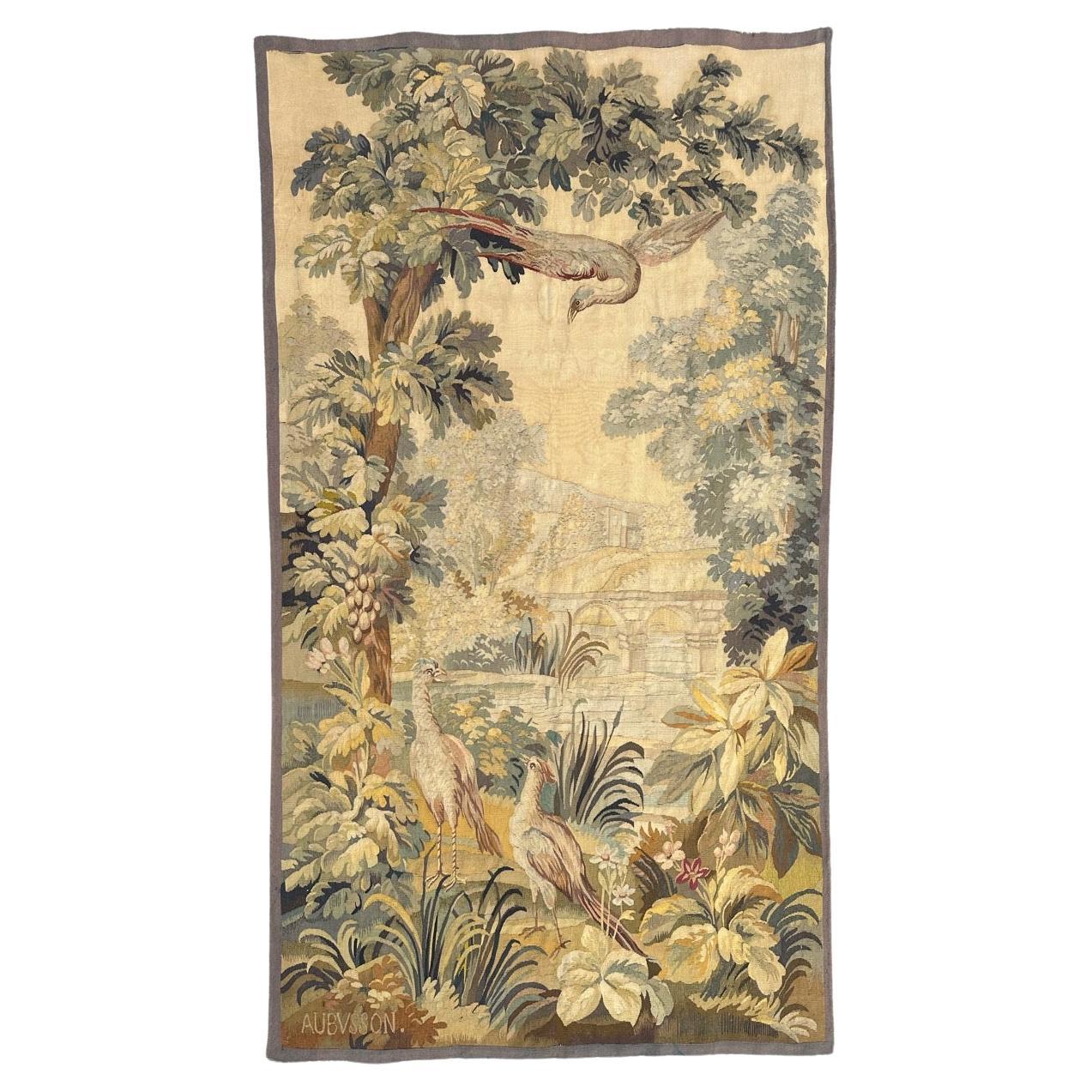 Bobyrug’s Wonderful Fine Antique French Aubusson Tapestry