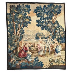 Bobyrug's Wonderful Fine Antique Französisch Aubusson Wandteppich
