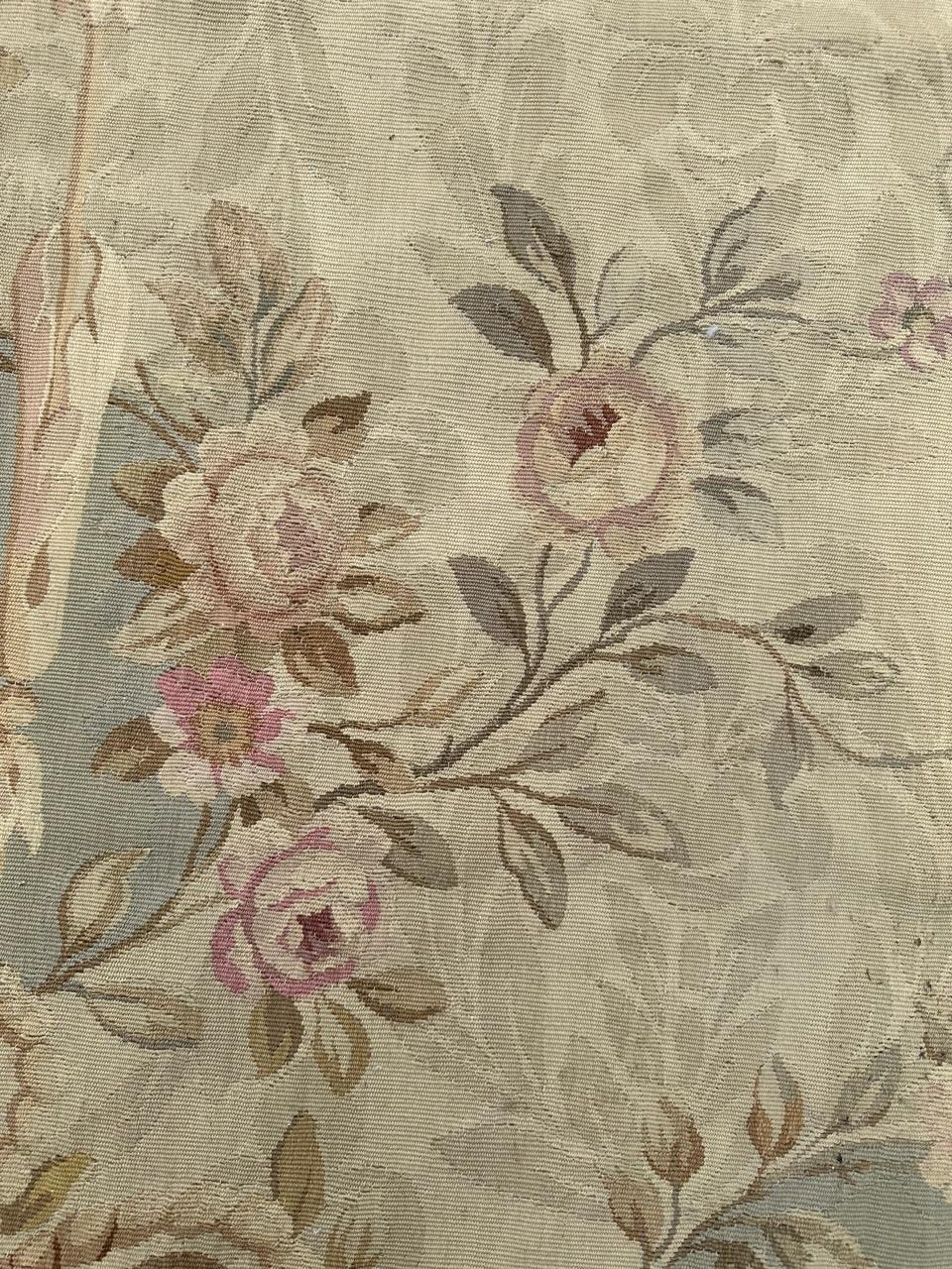 Wool Wonderful large antique French Aubusson rug For Sale