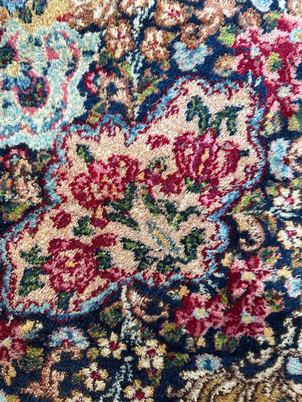 Bobyrug’s wonderful large floral design fine Kirman style rug  For Sale 6