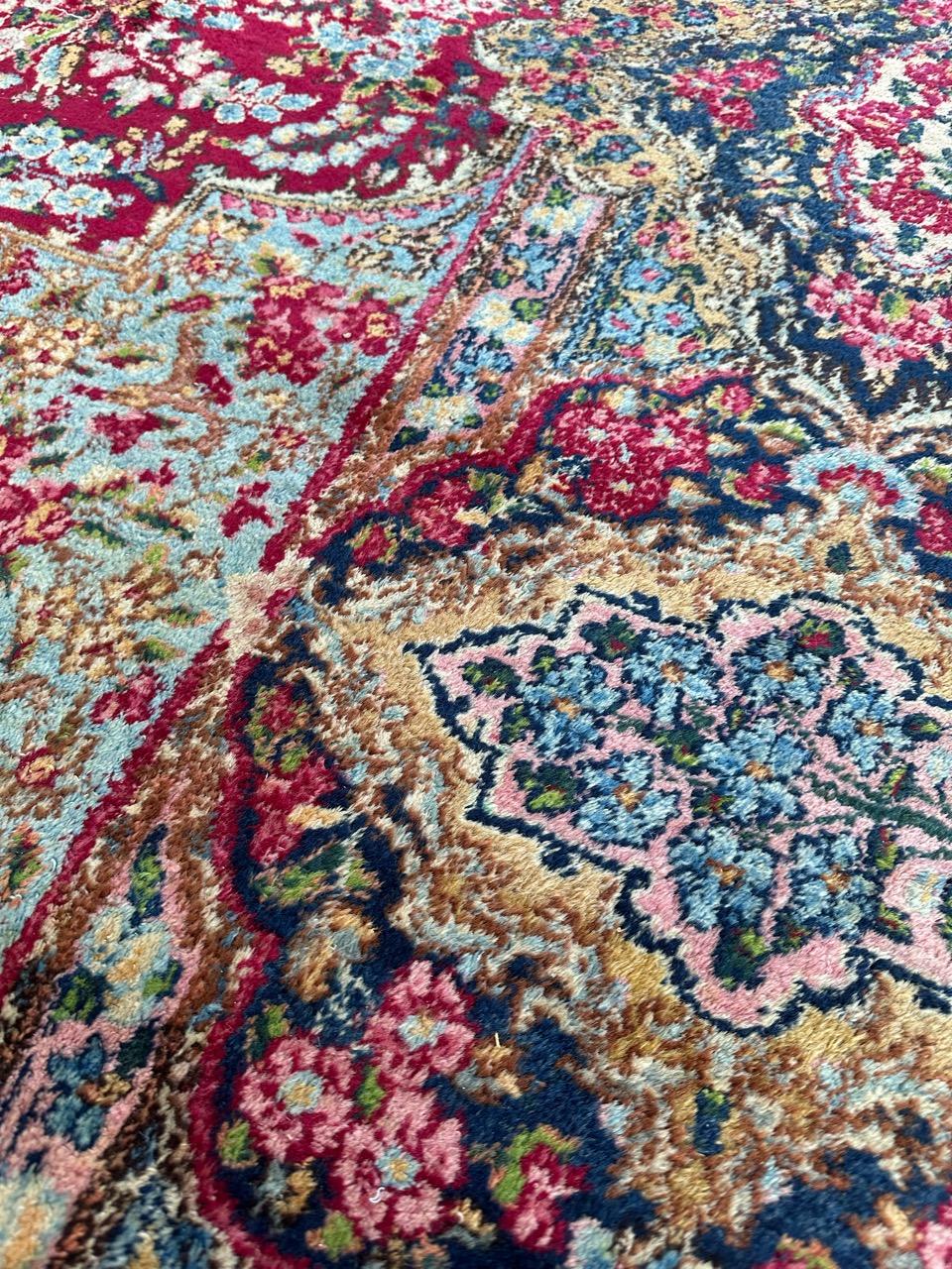Bobyrug’s wonderful large floral design fine Kirman style rug  For Sale 7