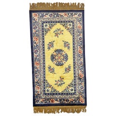 Bobyrug’s Wonderful Mid-Century Silk Chinese Art Deco Rug
