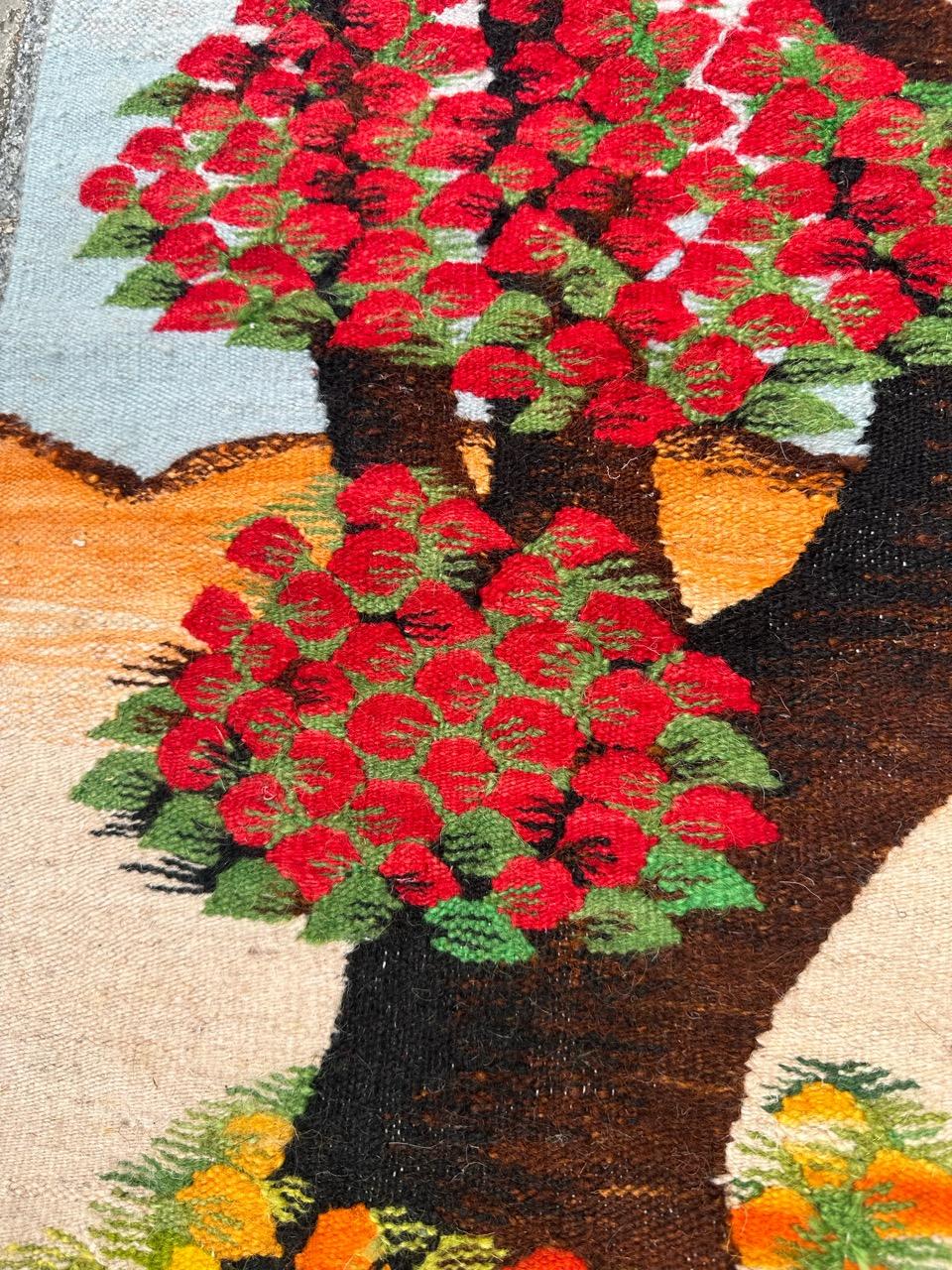 La merveilleuse tapisserie égyptienne vintage de Bobyrug en vente 3