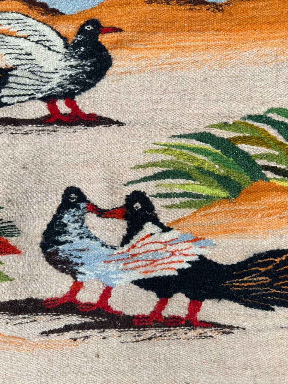 Bobyrugs wunderbarer ägyptischer Wandteppich im Vintage-Stil (Wolle) im Angebot