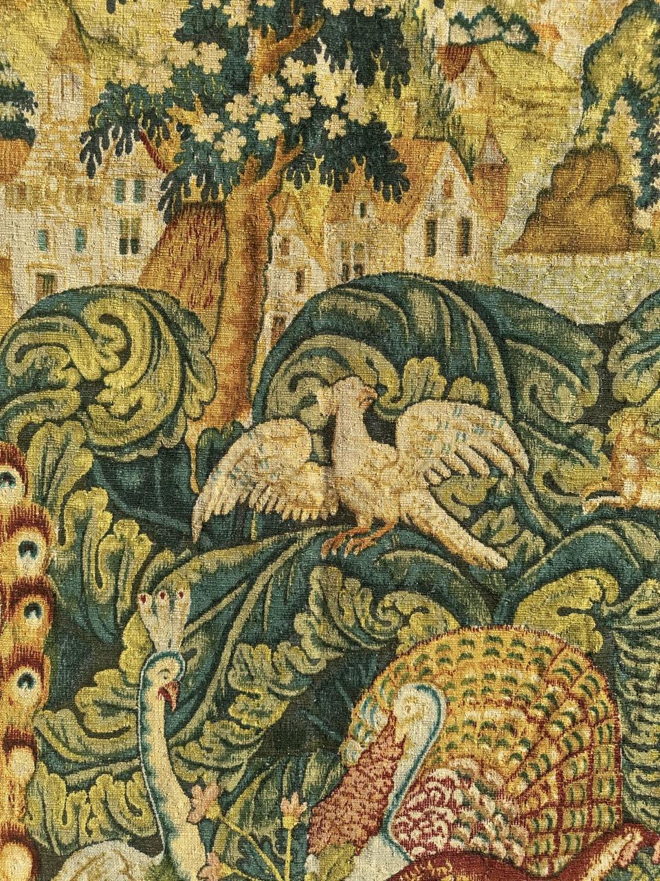 Français Bobyrug's Wonderful Vintage French hand printed Tapestry,  