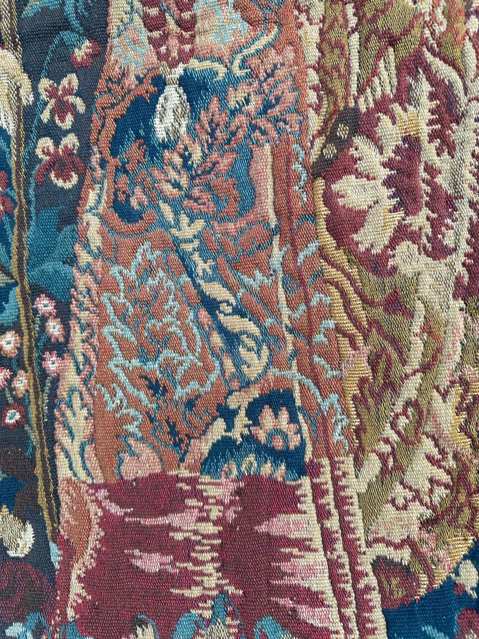 Bobyrug’s Wonderful Vintage French Jacquard Tapestry Vendanges museum Design For Sale 8