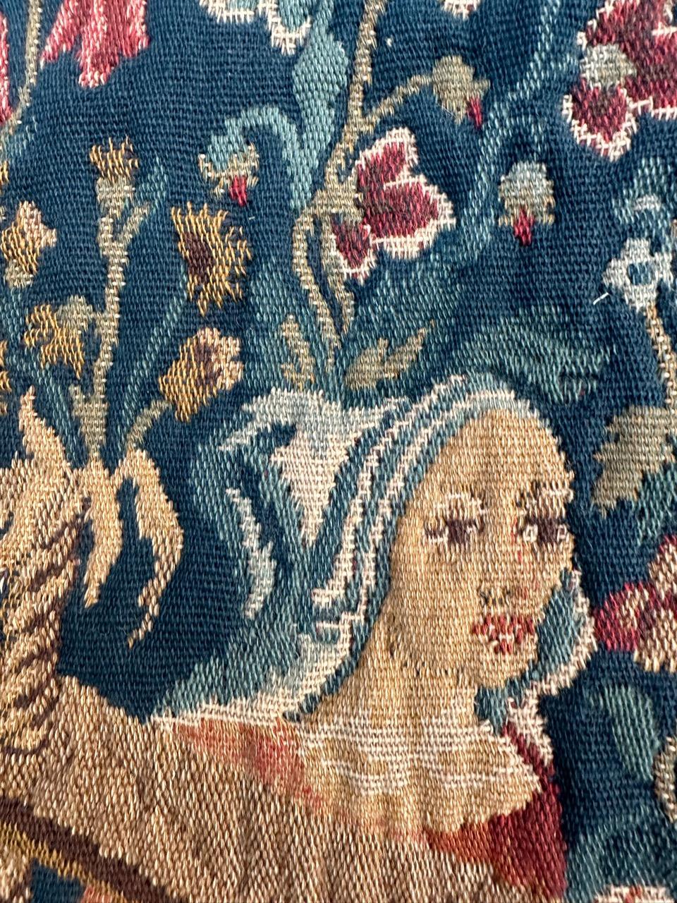 Bobyrug’s Wonderful Vintage French Jacquard Tapestry Vendanges museum Design For Sale 12