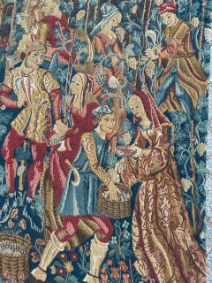Bobyrug’s Wonderful Vintage French Jacquard Tapestry Vendanges museum Design