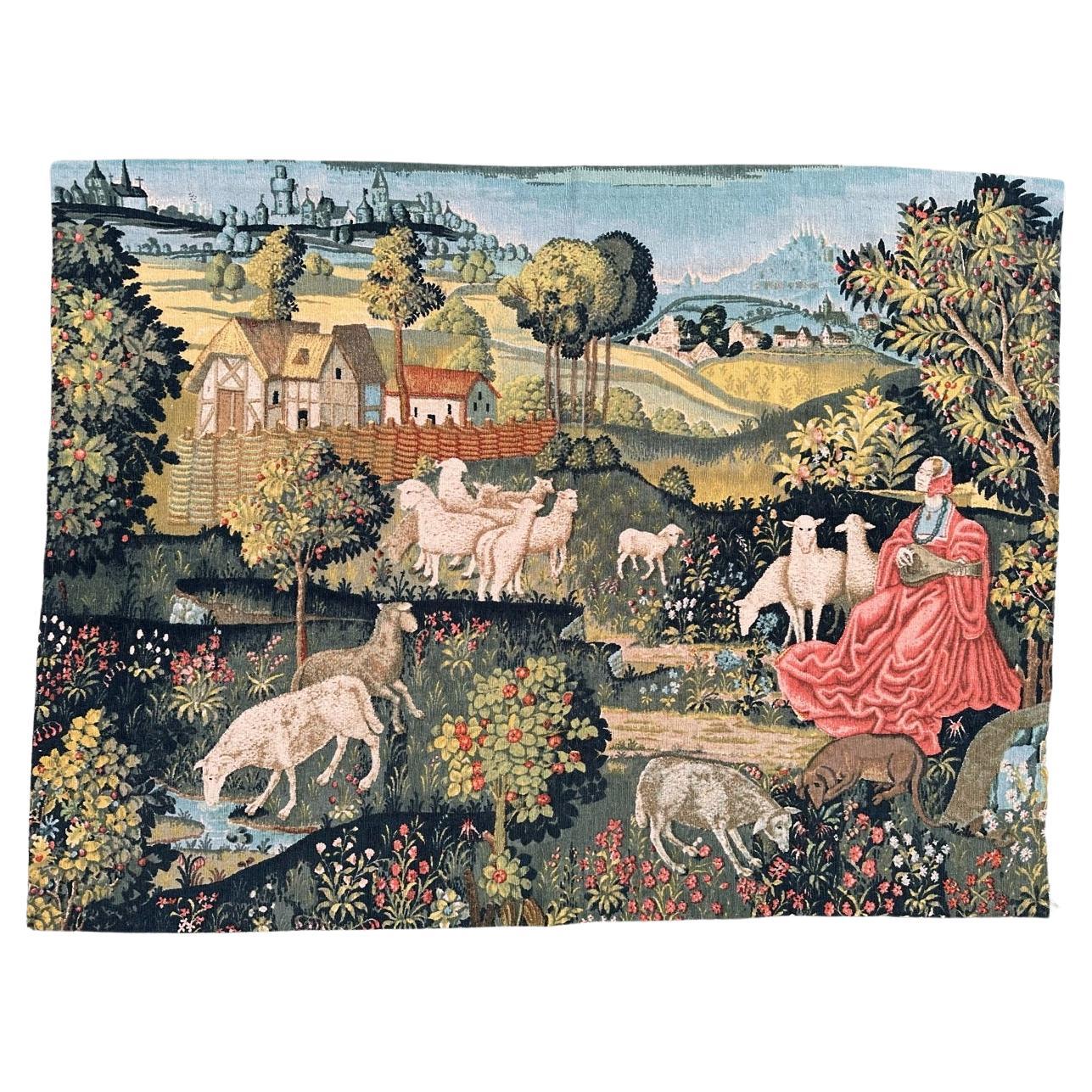 Bobyrug’s wonderful vintage hand painted French tapestry 
