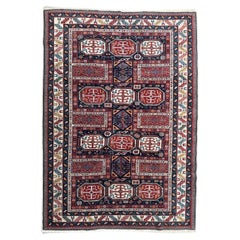 Bobyrug’s wonderful vintage Turkish shirvan design rug
