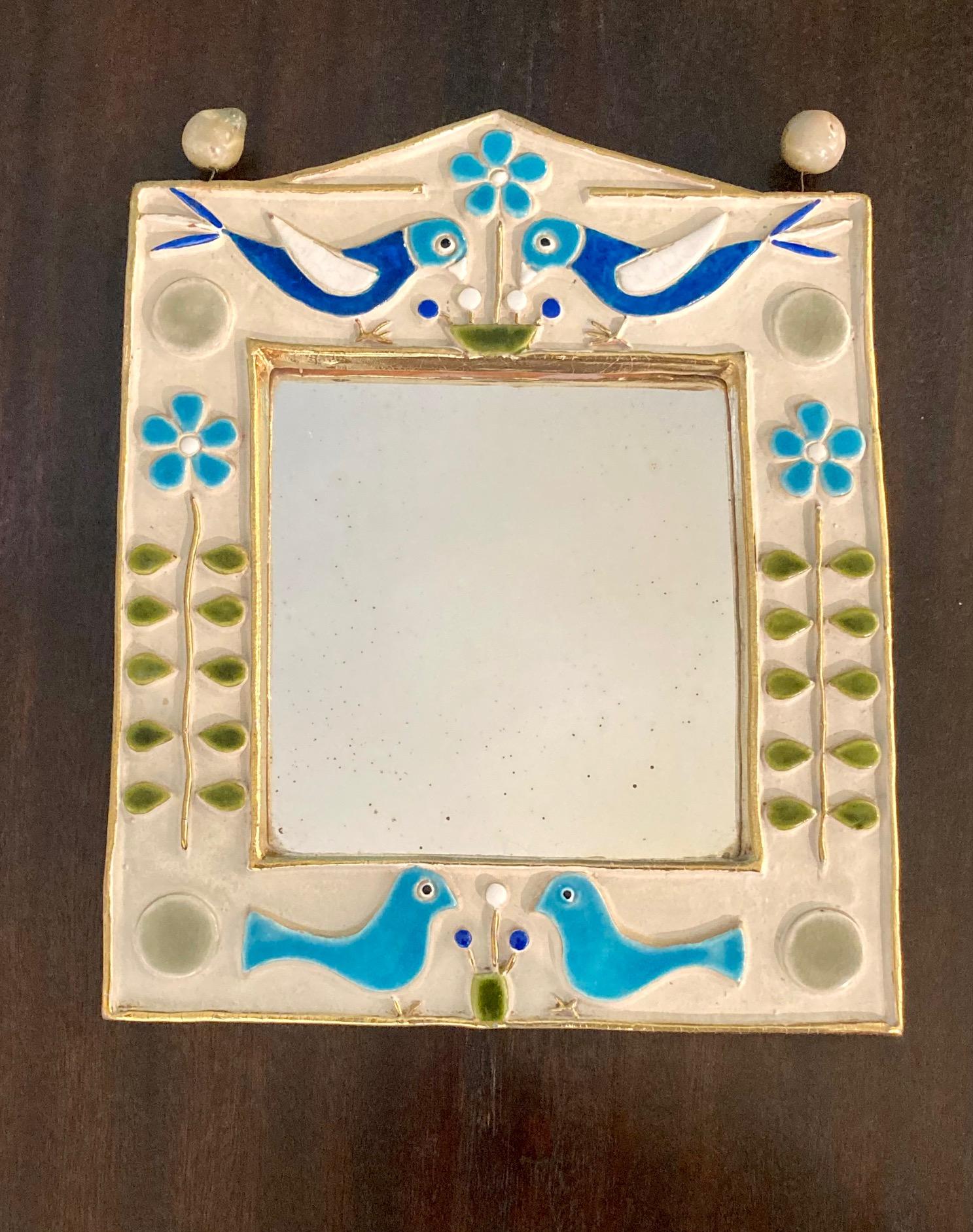Miroir en céramique 