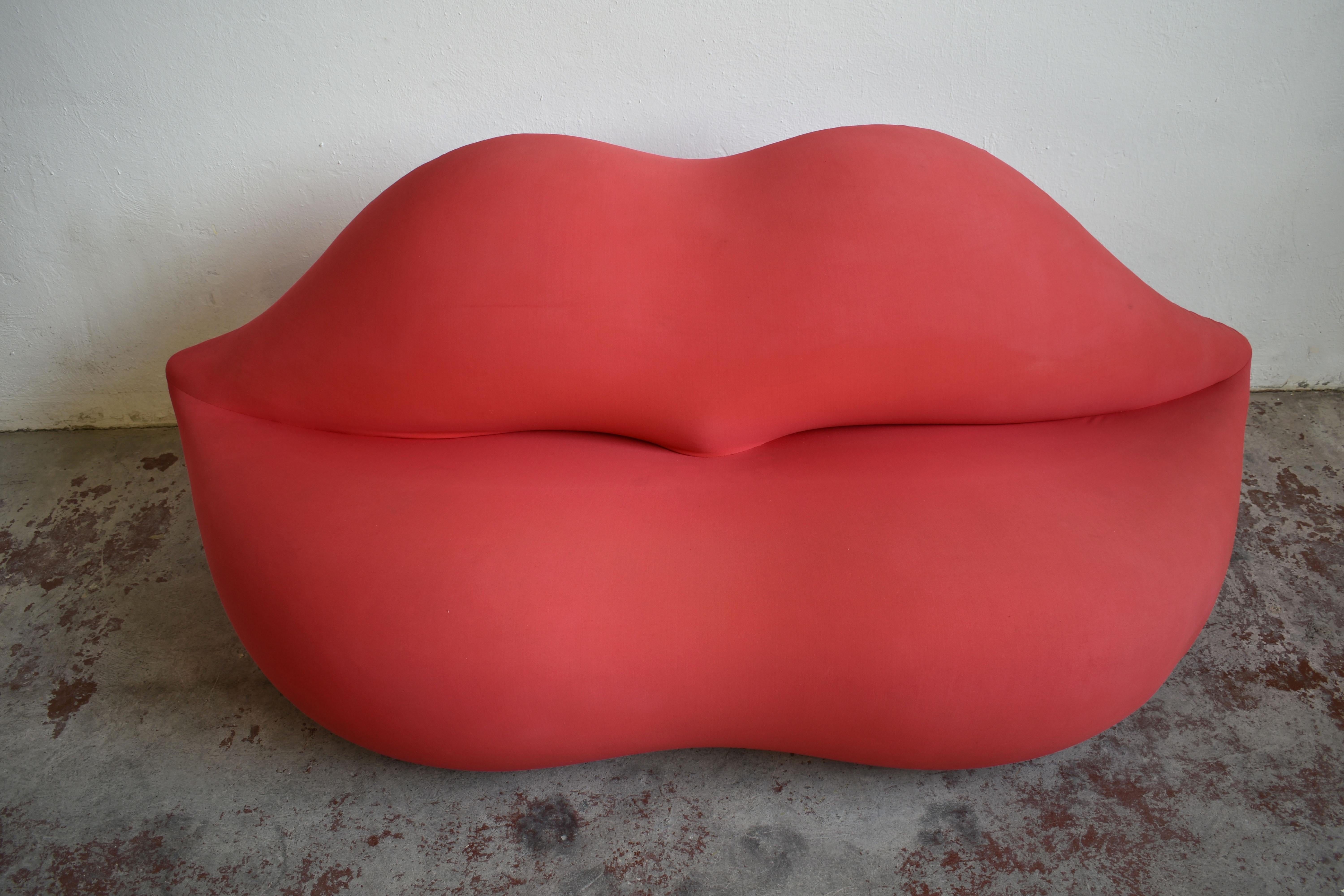 Bocca Sofa by Studio 65 for Gufram, Iconic Pop Art Radical Design, Italy, 1980s 4