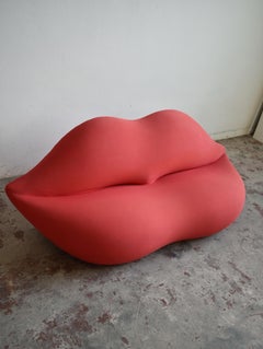 Bocca Sofa by Studio 65 for Gufram, Iconic Pop Art Radical Design, Italy, 1980s