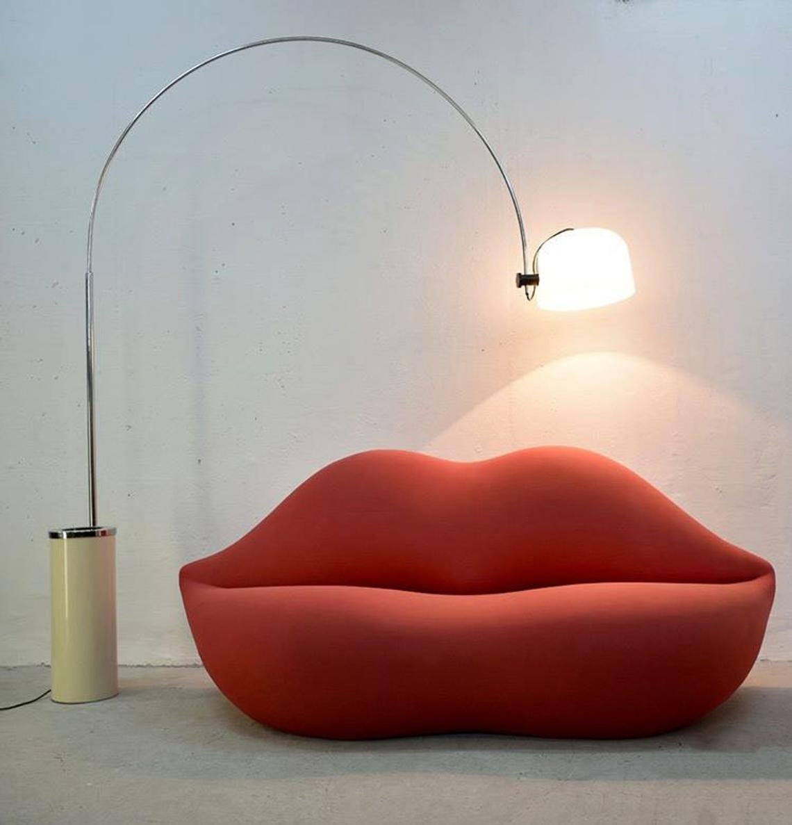 Bocca Sofa by Studio 65 for Gufram, Iconic Pop Art Radical Design, Italy, 1980s 5