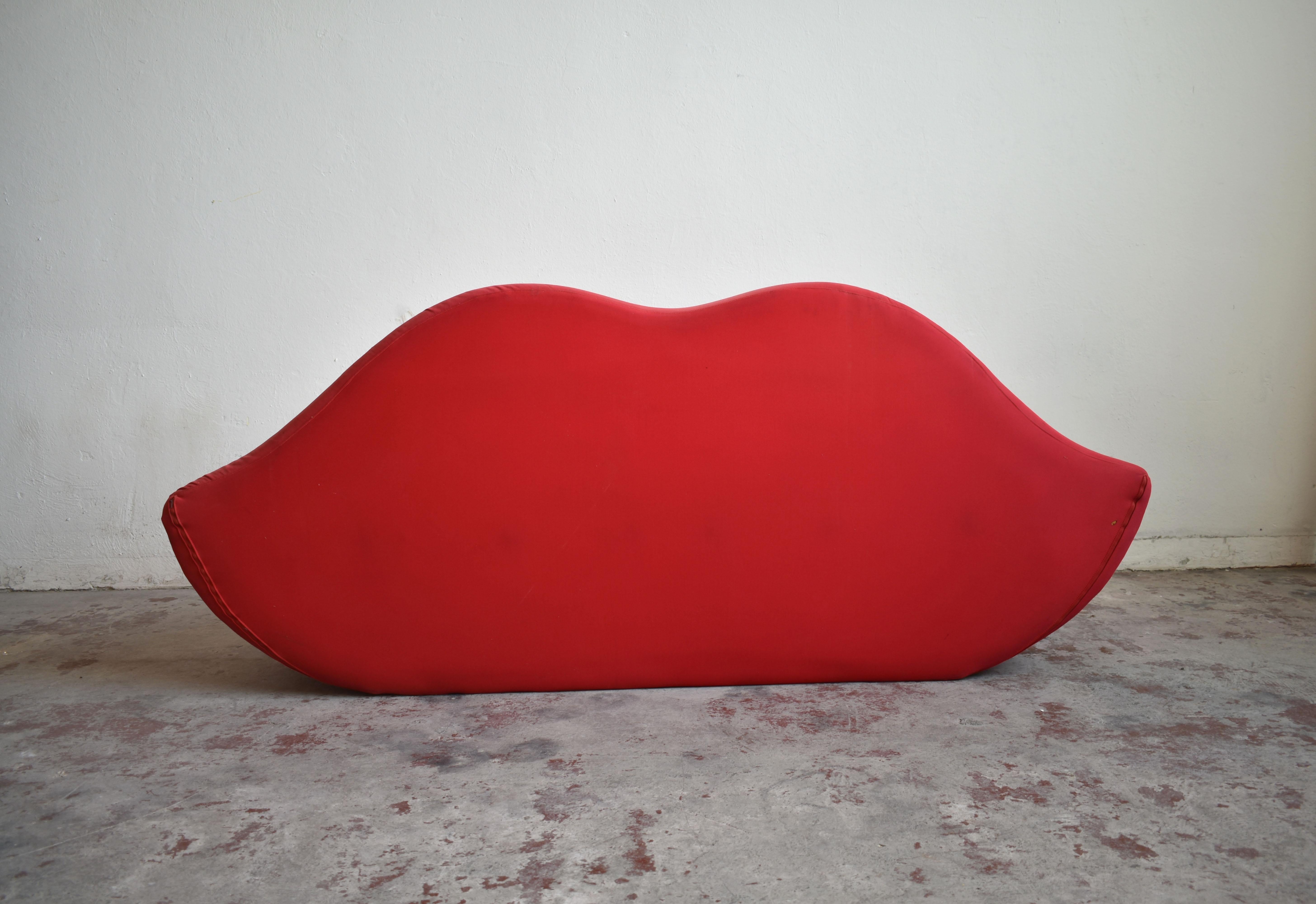 Bocca Sofa by Studio 65 for Gufram, Iconic Pop Art Radical Design, Italy, 1980s 1